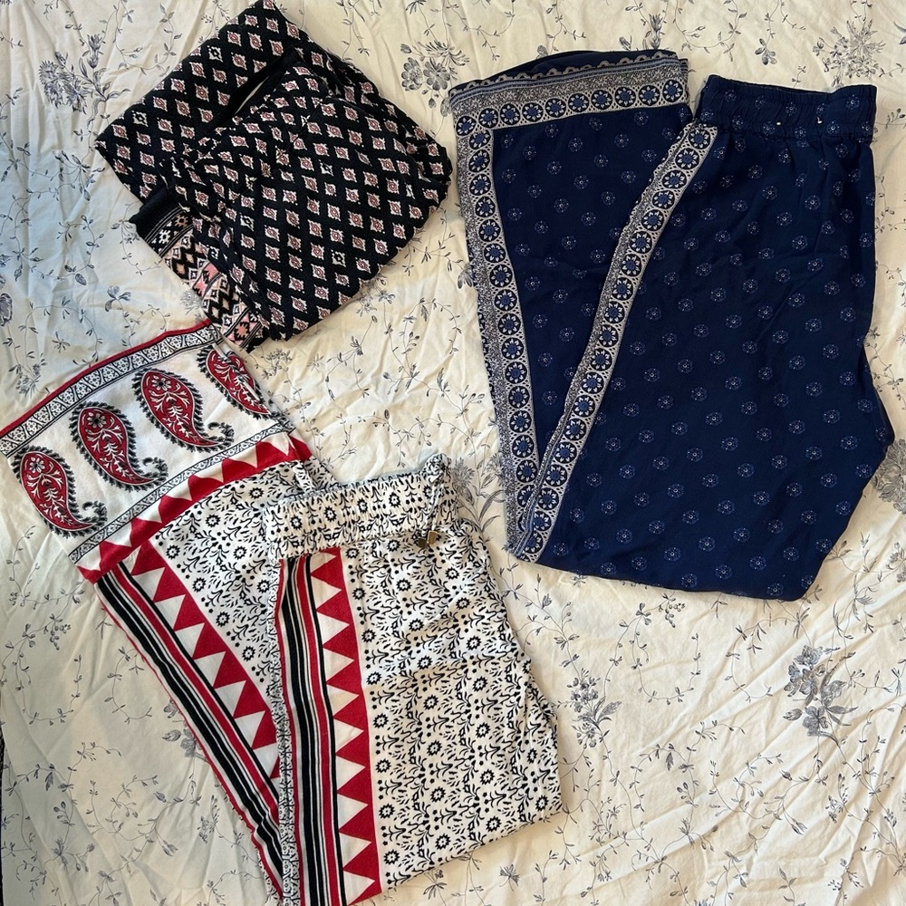 Bundle of wide leg pants! XS and size small!